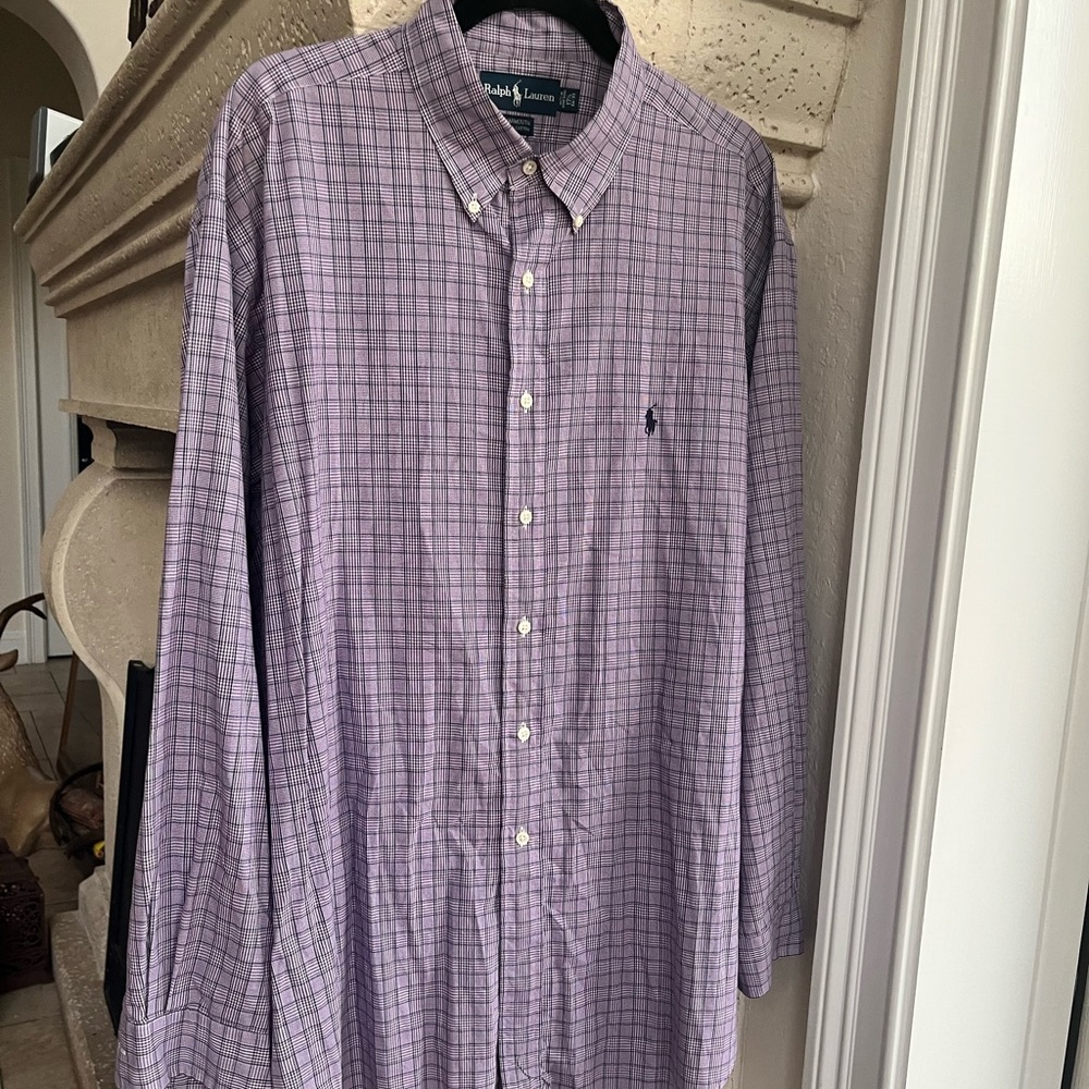 RALPH LAUREN DRESS SHIRT DARK LAVENDER